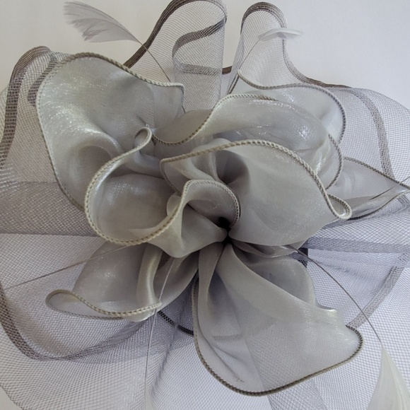 Fascinator hat gray main image 7